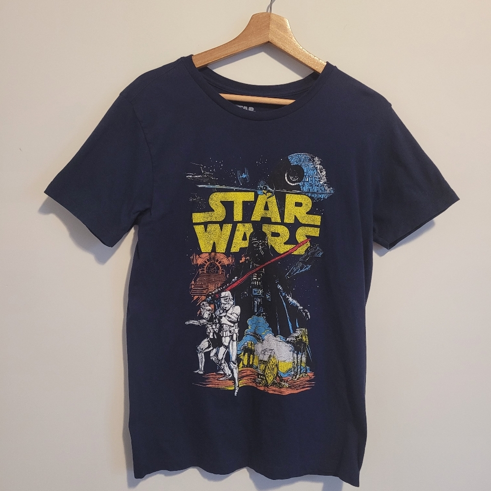 Star Wars Blue T-Shirt Size Medium Unisex